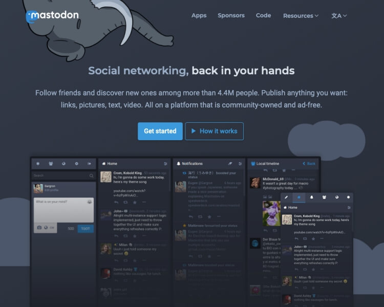 Mastodon - Social networking, back in your hands